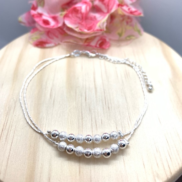 🌟 Anklet Chain Sterling Silver 925 - Picture 3 of 3